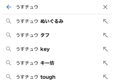  ぽこポケのうすチュウさん、検索欄汚染されてしまう