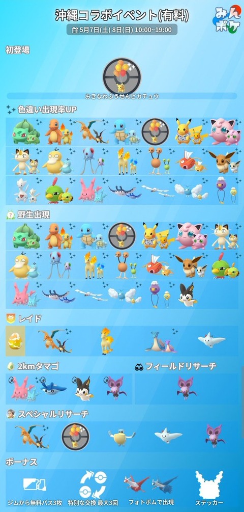 ポケモンgo 沖縄イベント 開催1か月前なのにチケット販売もまだ無し 大丈夫か