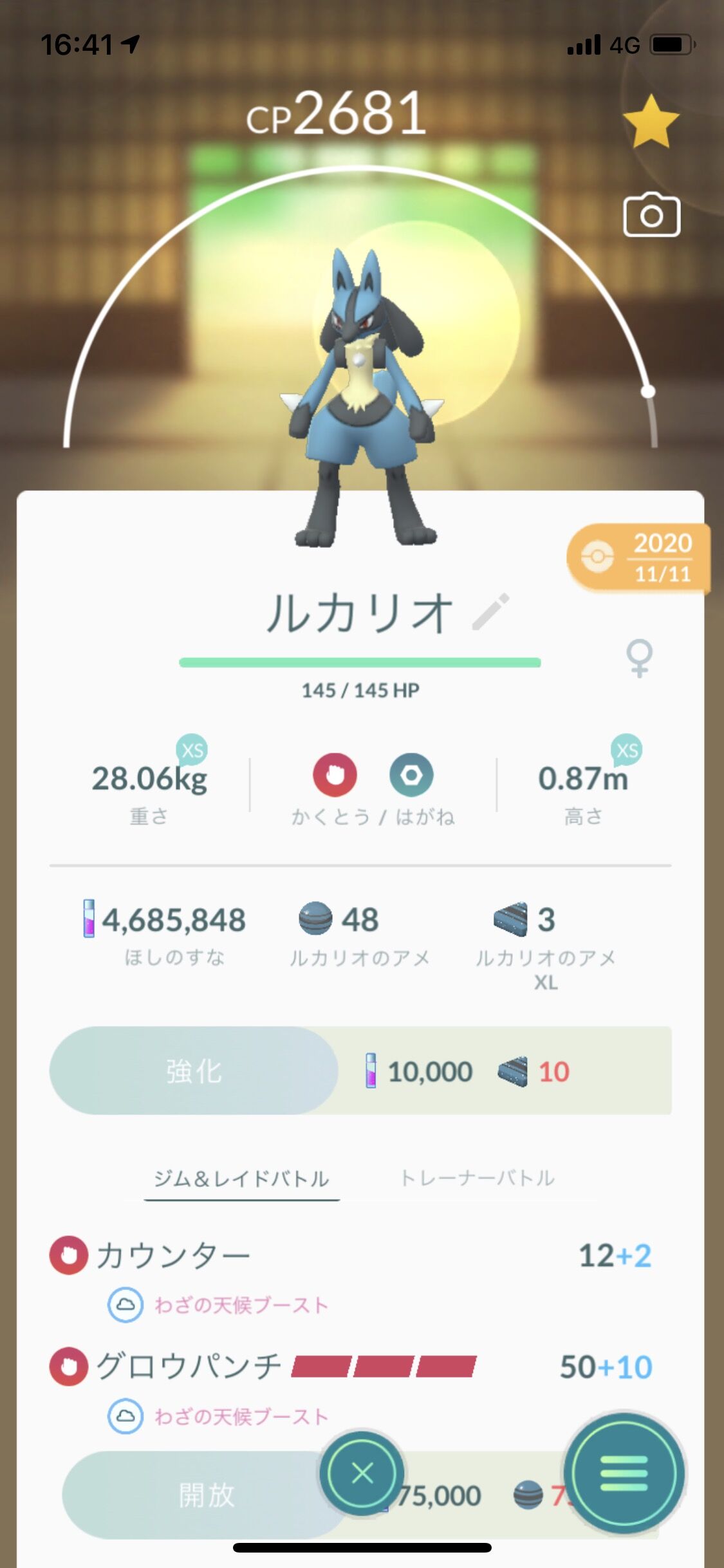 ポケモンgoで りゅうせいぐんカイリュー 作ったんだけど