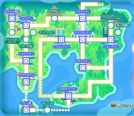 初代ポケモンのカントー地方の地図でとんでもないことが明らかになった！