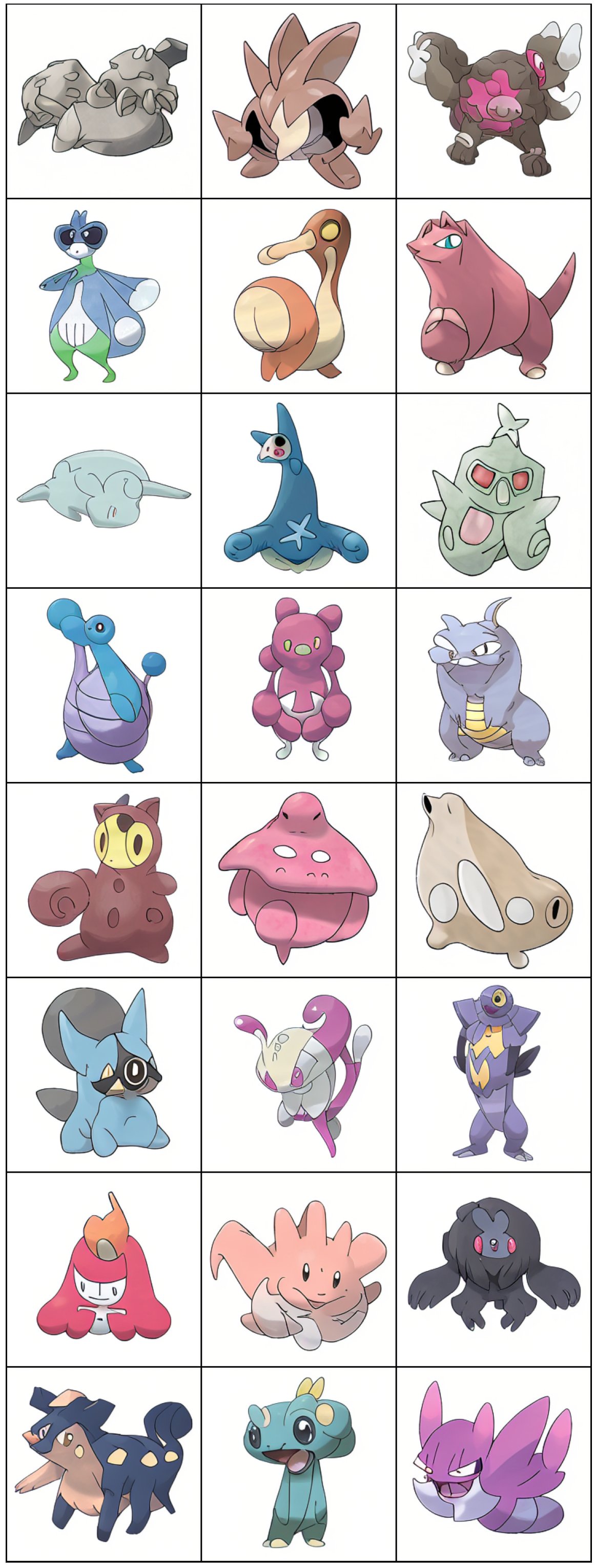 Aiに ポケモンのデザインを学習 させて新ポケモンを描かせた結果