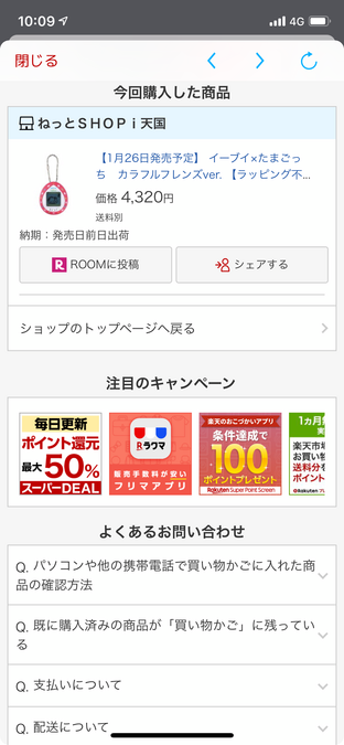 発売日前日出荷