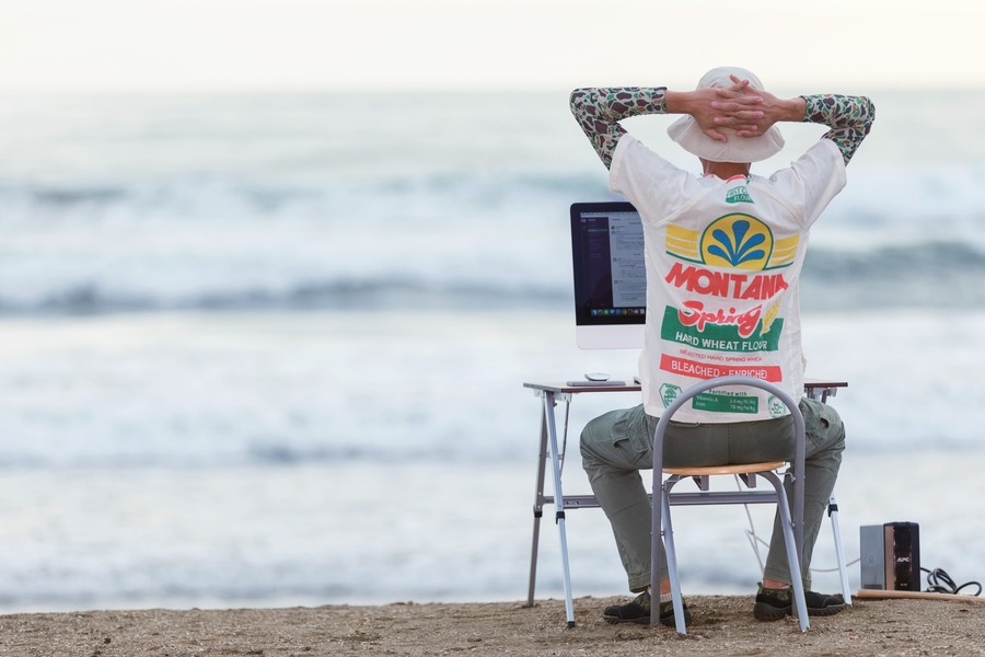 浜辺がオフィス