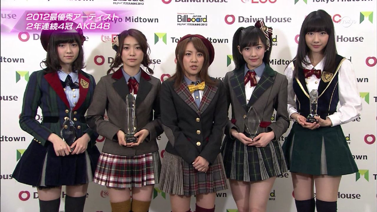 Billboard Japan Award 12 Pop部門 渡辺麻友 58位 追記キャプあり まとめまゆゆ O