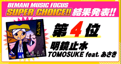 REFLEC BEAT ユーザー参加型の『BEMANI MUSIC FOCUS SUPER CHOICE!!』投票結果がついに発表！