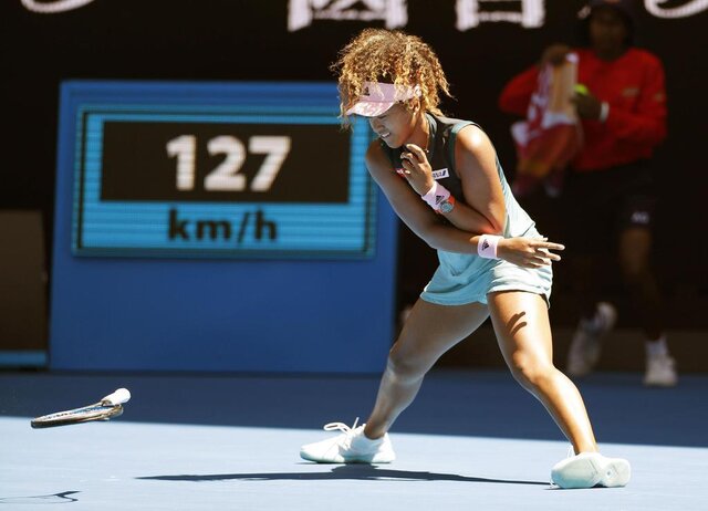 テニス 大坂なおみ ラケットにイライラをぶつけるもストレート勝ち まとめくいーん