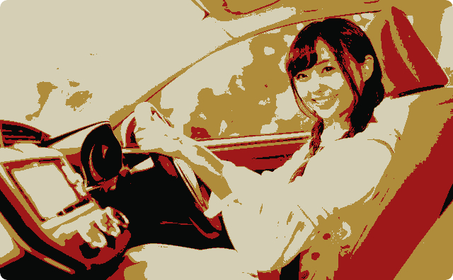 運転する女性