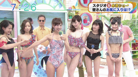 画像あり 朝日放送テレビさん 朝からエチエチな水着ショーを開催してしまうｗｗｗｗｗｗｗ 大人じゃん