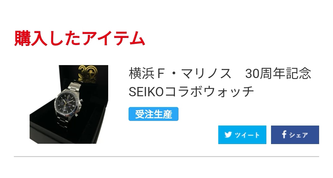マリノス様】横浜F・マリノス30周年記念 SEIKOコラボウォッチ