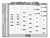 関東リーグ日程表