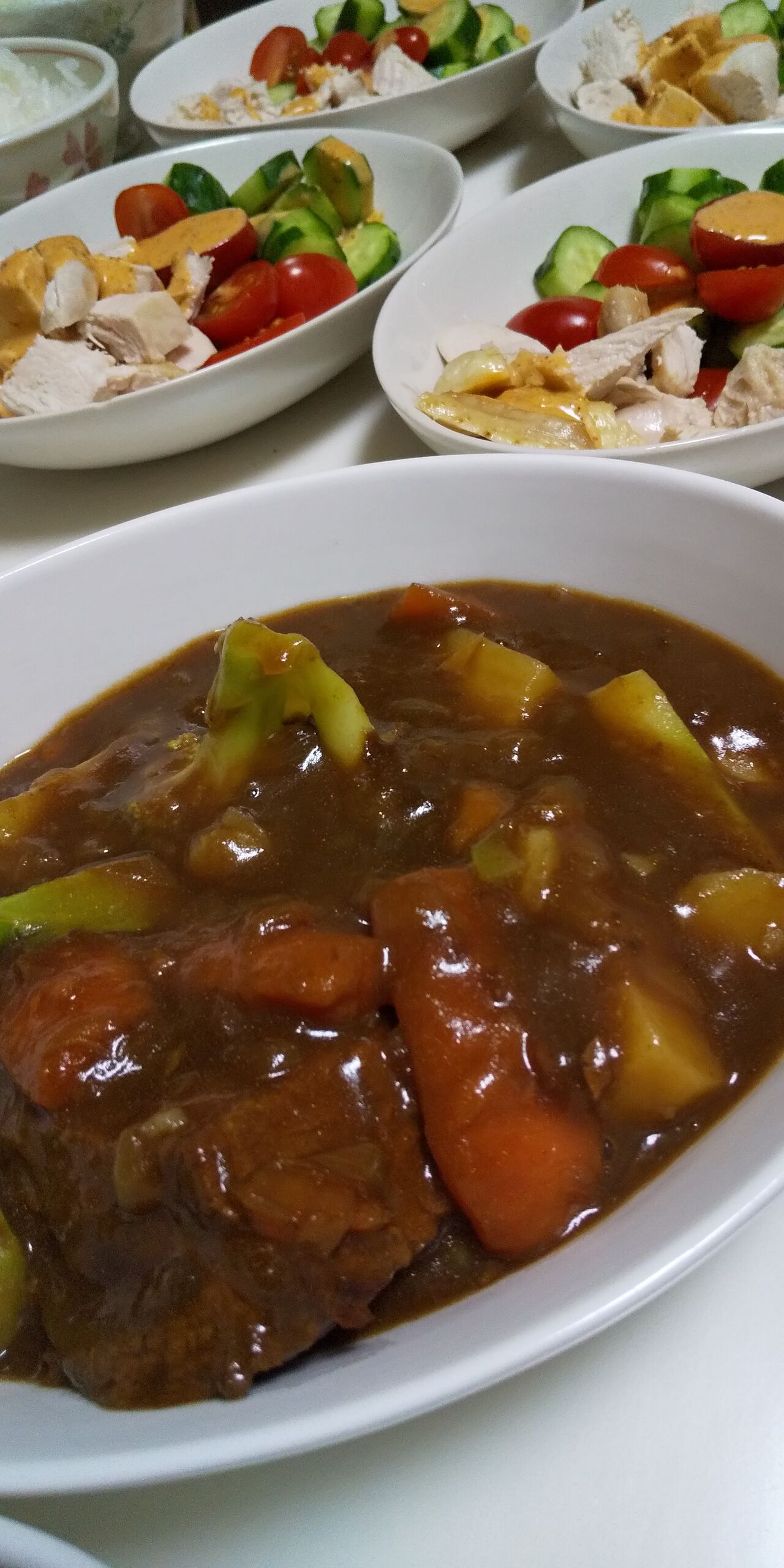 コブサラダとビーフシチュー 今日つくって食べたもの コブサラダとビーフシチュー 今日つくって食べたもの