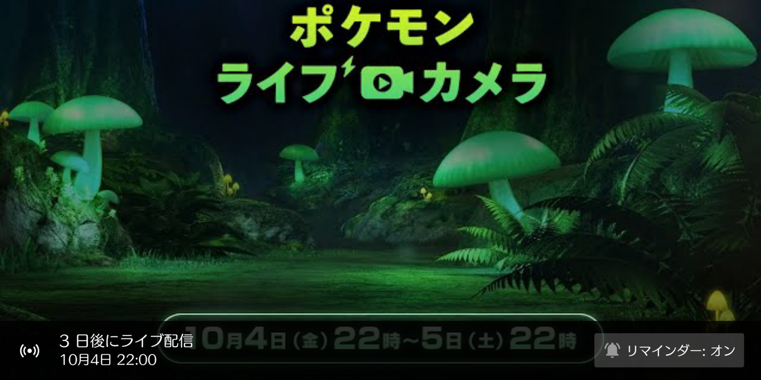 ポケモン剣盾 ガラル地方の不思議な森を観察 ポケモンライブカメラ が22時から24時間連続配信 何か新ポケモンが出てくるかも となりのモンスター屋さん となもん モンハンライズ ポケモン剣盾 特撮 ゲーム関連ブログ