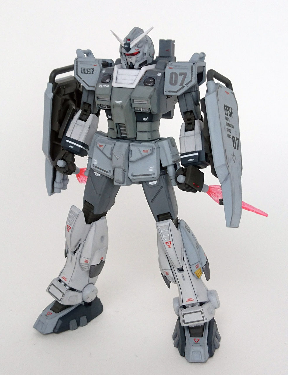 プラモ改造 Rx 78 01 N F 局地型ガンダム デザートタイプ 完成 まどおんの読ませられないつぶやき
