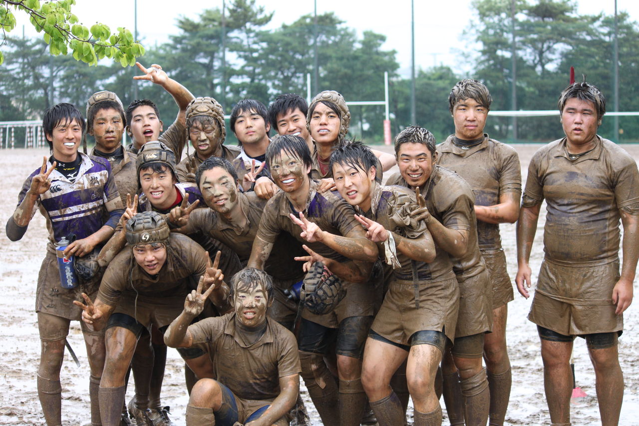 川口北高戦の写真 埼玉県立松山高等学校 ラグビー部