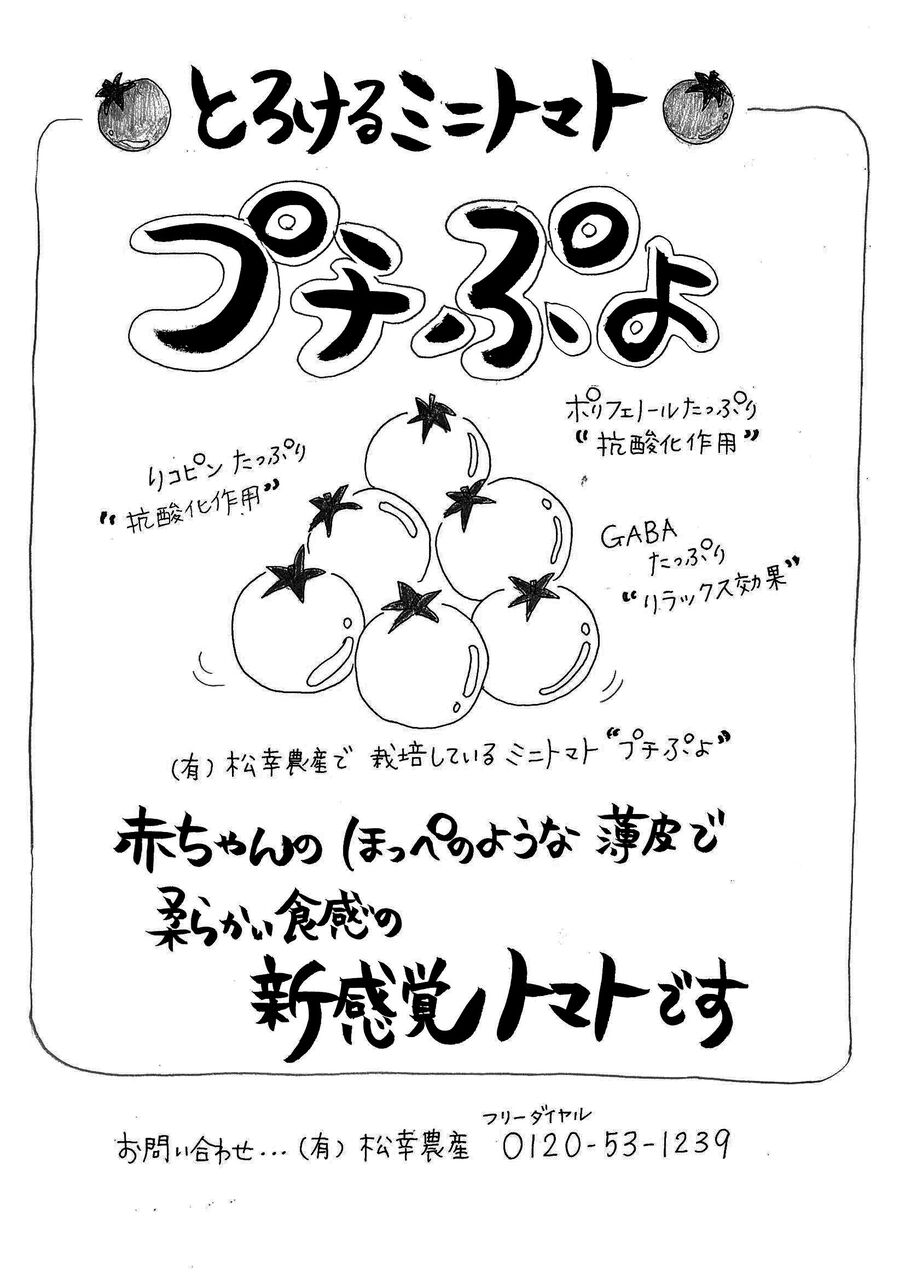 ミニトマト プチぷよ 販売開始 松幸農産これから村 鶏焼肉 とりみそ家 しあわせ家 めい姫の十二単バウム 明和 十二単 トマト栽培 まちの駅 松幸農産これから村ブログ