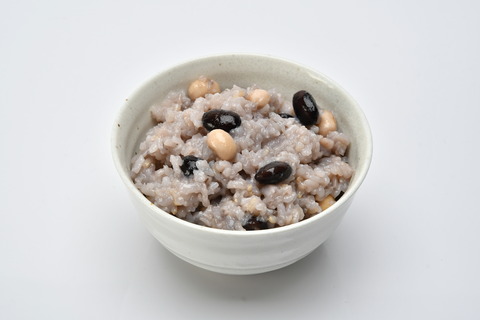 禄穀米炊きあがり