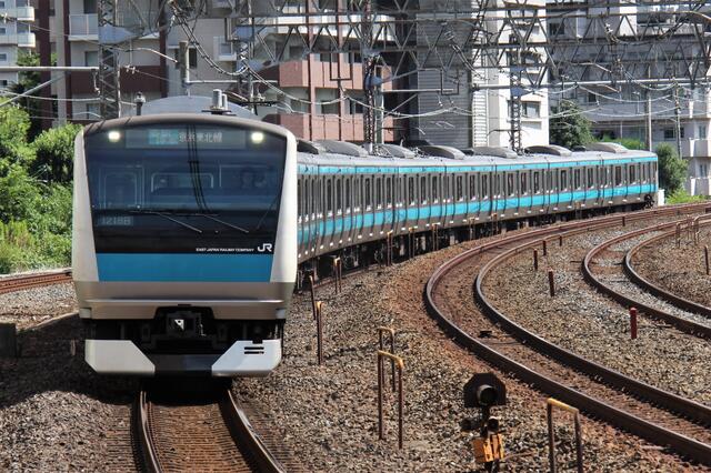 京浜東北線・E233系1000番台～涼しい色の電車よ、酷暑の2022年を往け