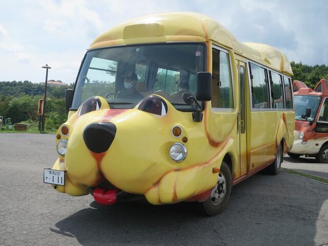猫バス 三菱ローザ 改造してみました 那須どうぶつ王国 わんにゃんバス 編 まつもとあずさ が3番線にまいります
