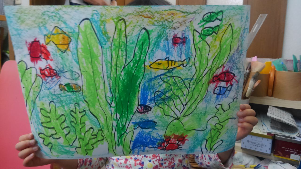 10月アトリエ通信 こども絵画教室 さらり絵手紙教室 まつおこどもアトリエ 奈良あやめ池の絵画教室