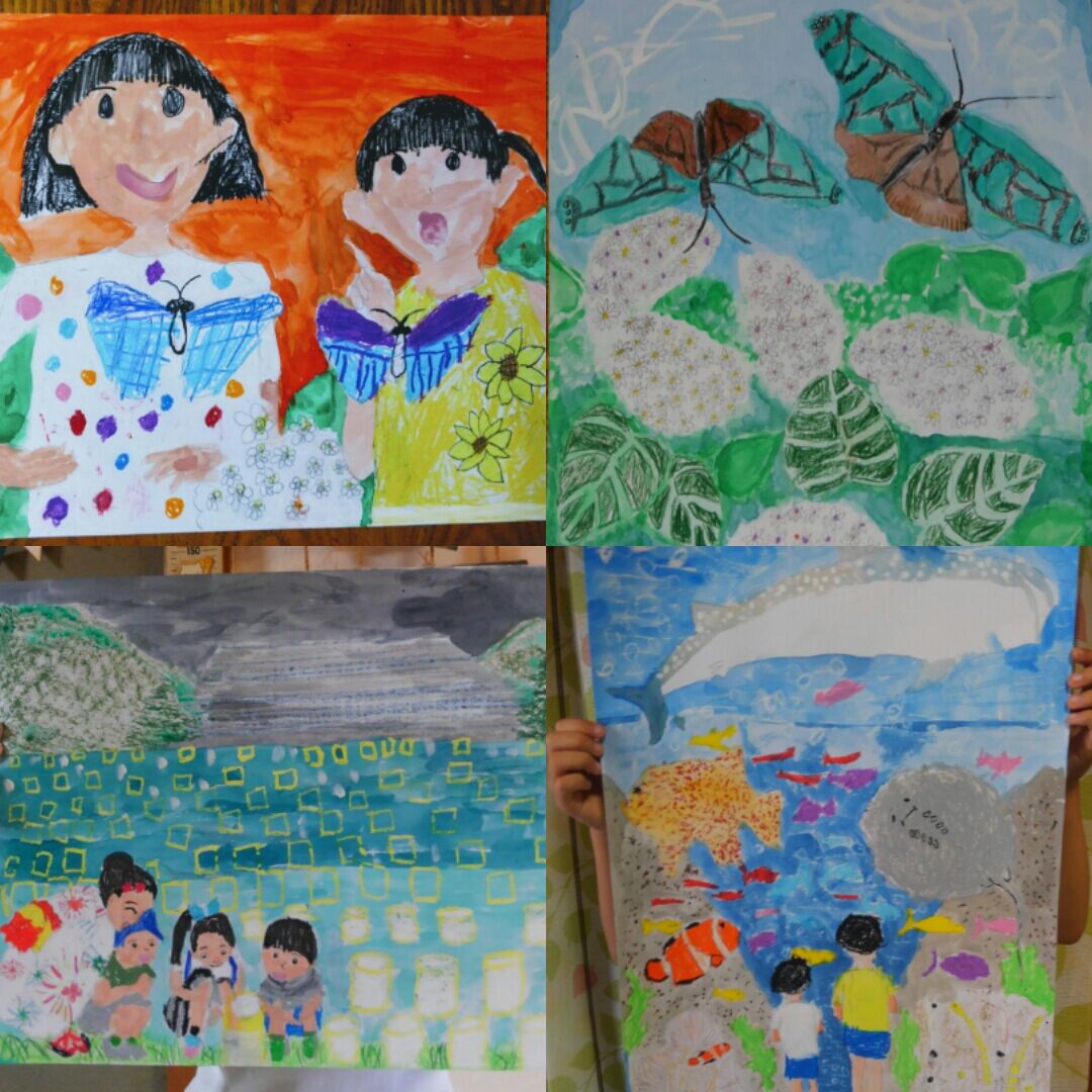 夏休み１日絵画教室のお知らせ まつおこどもアトリエ 奈良あやめ池の絵画教室