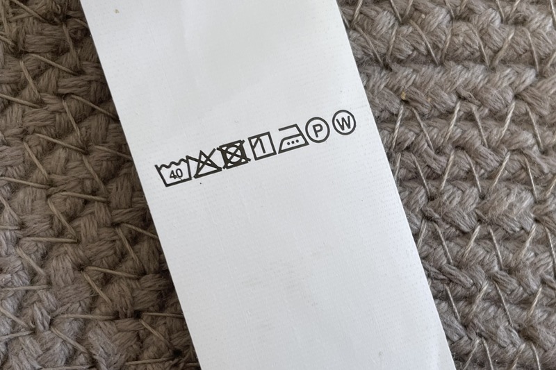 無印良品・洗濯表示・ロープマット