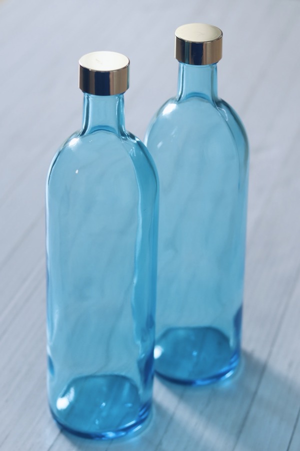 ブルーガラス瓶