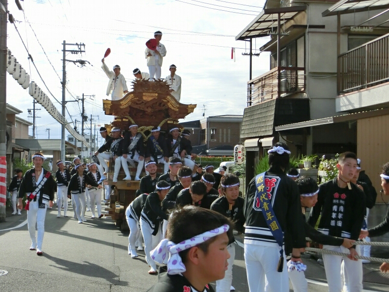 堺市 鳳だんじり祭り 試験曳き 神社前2f特設祭事場 堺市 鳳だんじり祭り 試験曳き 神社前2f特設祭事場