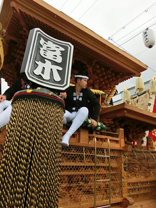 堺市 鳳だんじり祭り 試験曳き 神社前2f特設祭事場