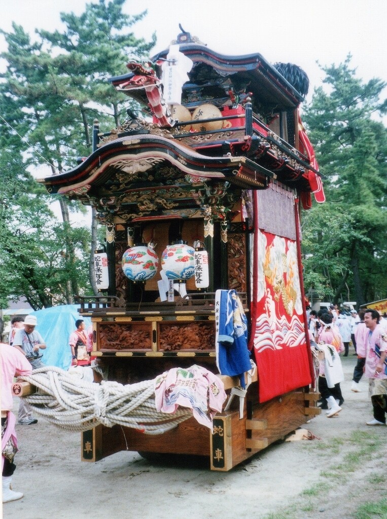 祭禮紹介 武豊町編 山車紹介 武豊町 大足 蛇車 神社前2f特設祭事場