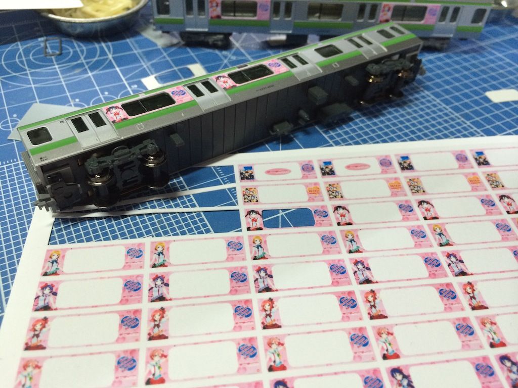 山手線の ラブライブ ラッピング車を作ってみた Mattoの工作 探索記