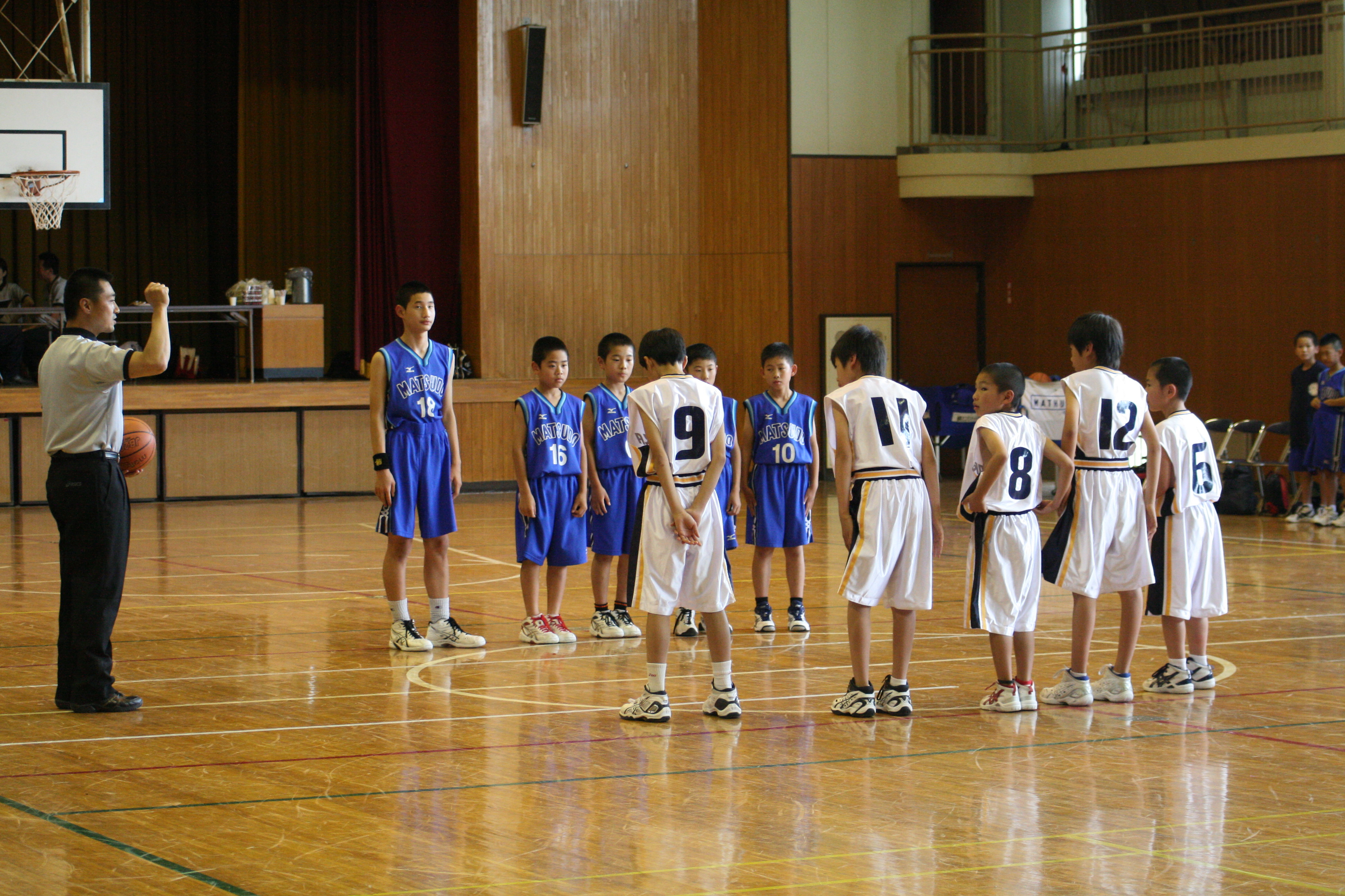 野田招待交流試合 決勝 松戸ミニバスケットボールスポーツ少年団 男子