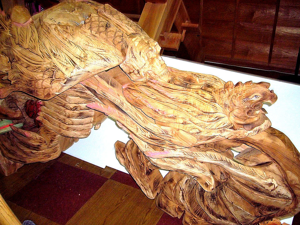 七福神 木彫 くり抜き