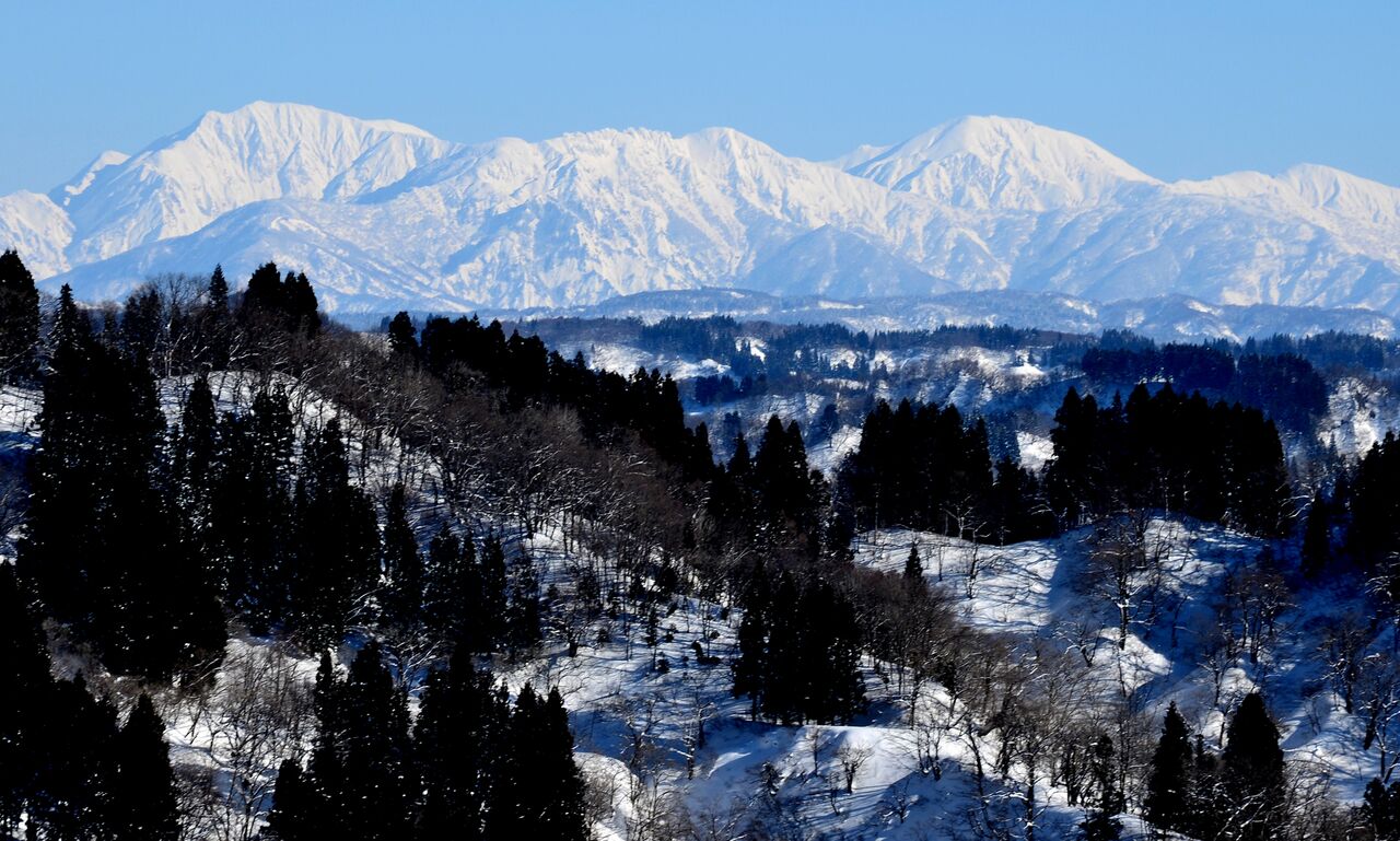 越後三山 １月８日 日本の原風景
