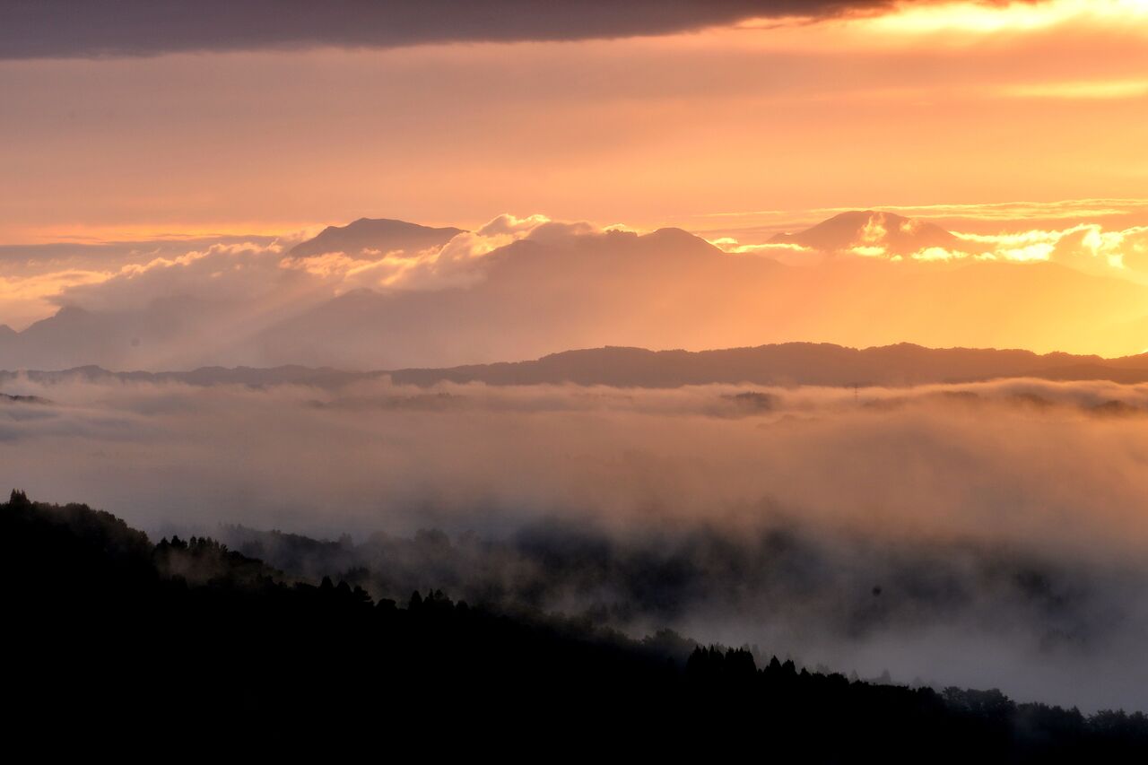 越後三山 １０月６日 日本の原風景
