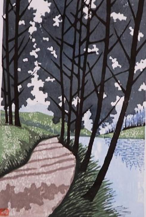 木版画～雪国の四季・魚沼の風景展～（尾身伝吉さん） : 日本の原風景