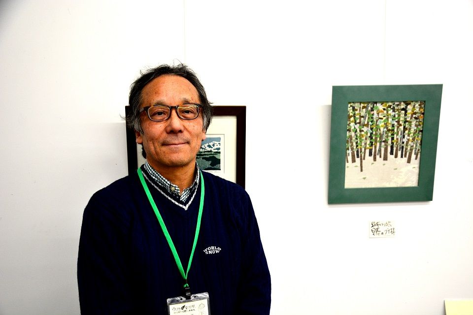木版画の世界「故郷の四季 魚沼の春便り展」（十日町市・ 尾身伝吉さん