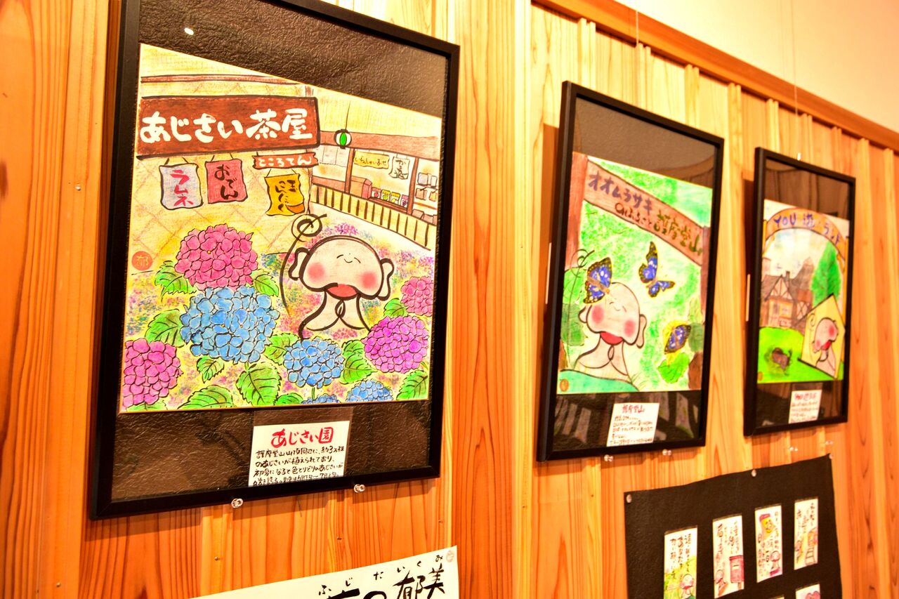 心を和ませる「お地蔵さん」の絵（新潟県田上町の藤田郁美さん