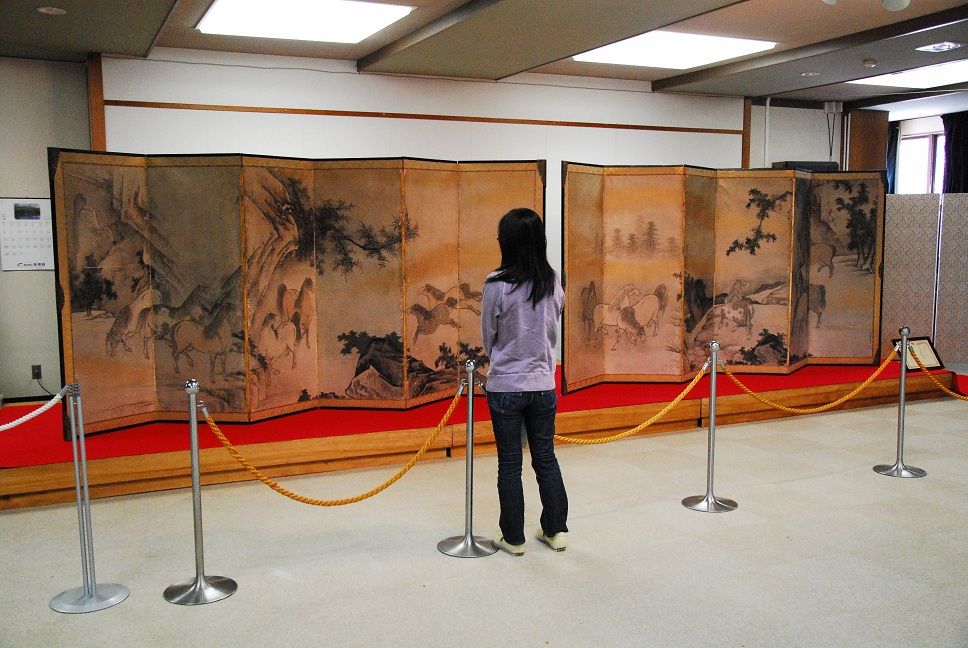 桃山時代の貴重作品が一般公開（十日町市・雲谷等顔の群馬図屏風
