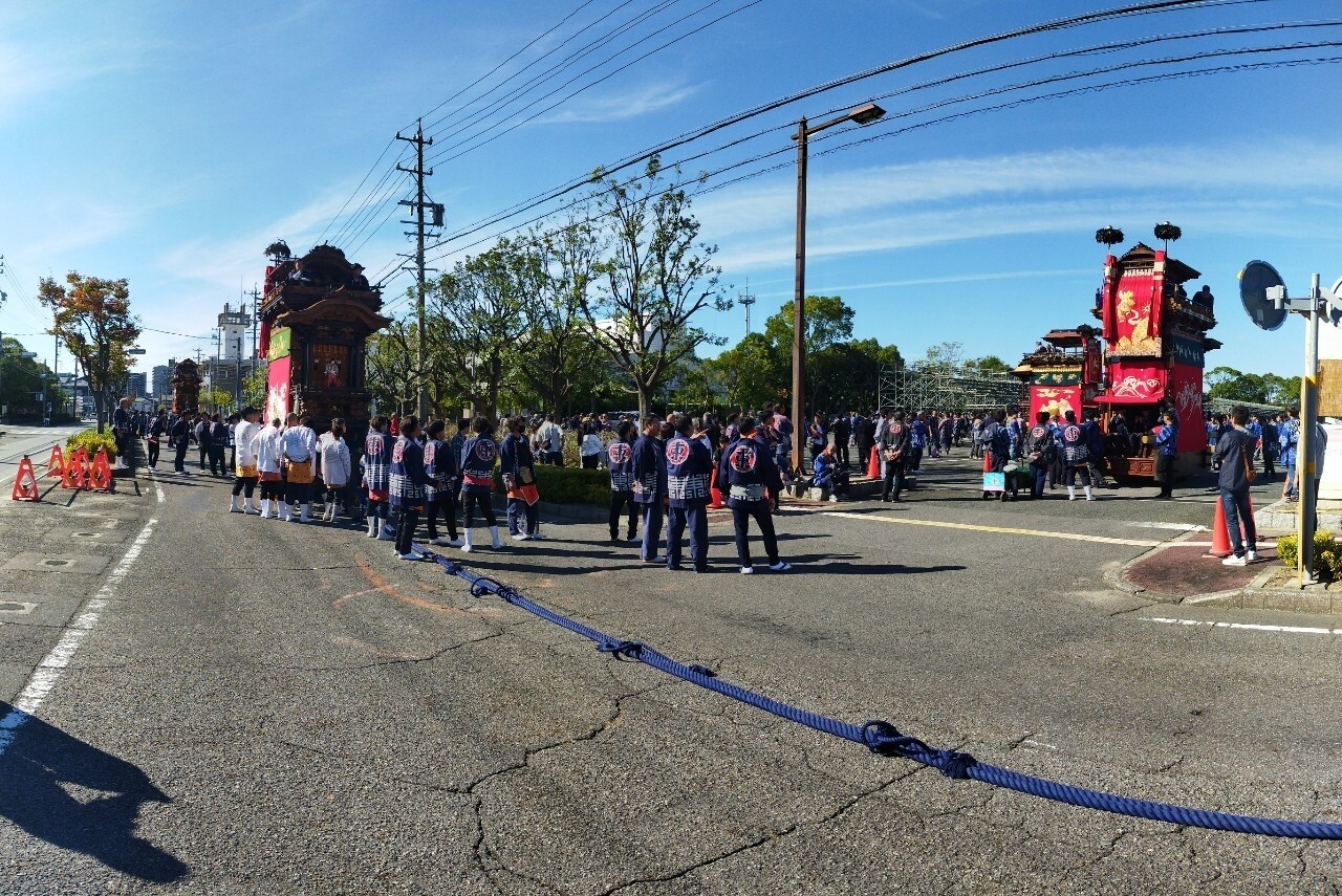 25 【第九回はんだ山車まつり】クラシティ半田 山車模型搬入 : 放送局