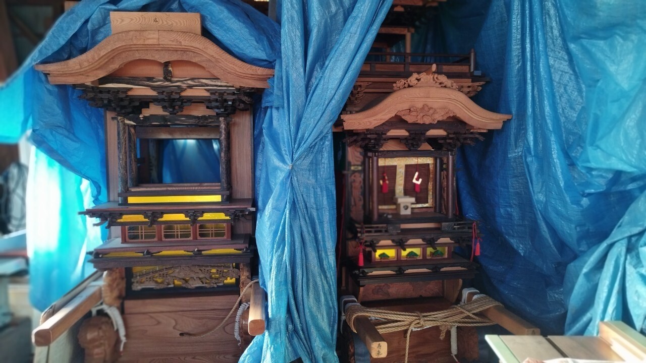 25 【第九回はんだ山車まつり】クラシティ半田 山車模型搬入 : 放送局