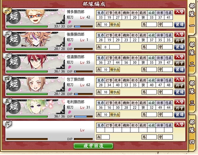 とうらぶ 146日目 大阪城の藤四郎兄弟 闇路