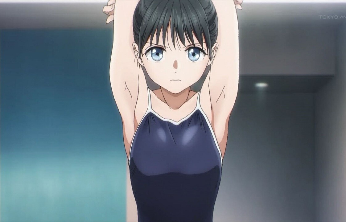 アニメ『明日ちゃんのセーラー服』8話でえっちな水着回！フェチ満載なエロいスク水シーン！