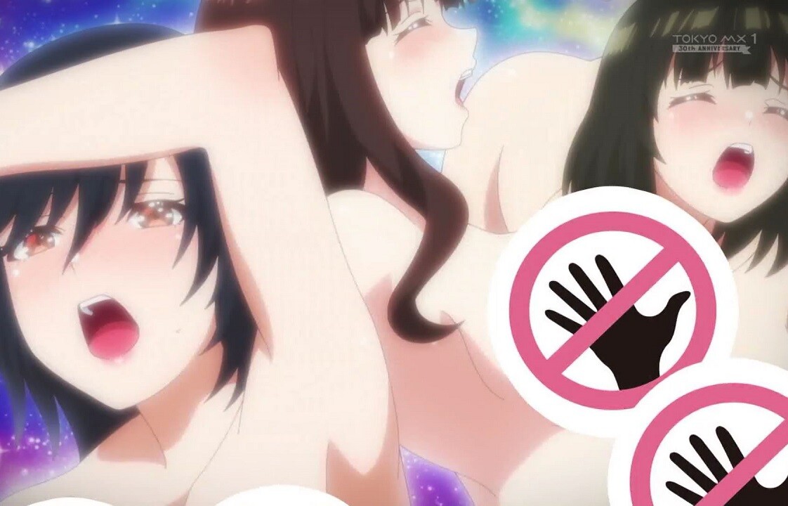 アニメ『さわらないで小手指くん』8話で女の子たちを次々とマッサージで裸にするエロシーン