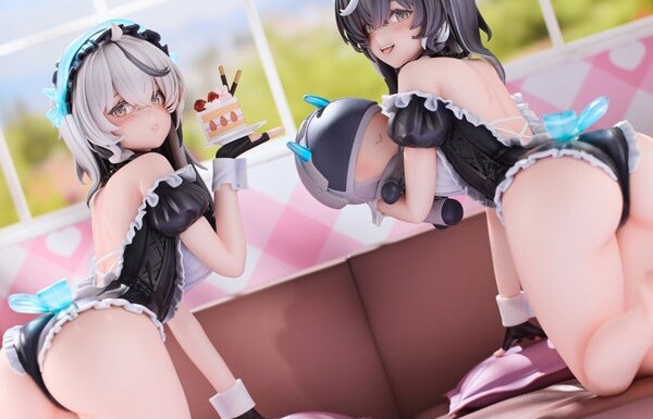 『スノウブレイク』チェルノ＆ムルソーのえっちすぎるメイド服の丸見えドスケベフィギュア！