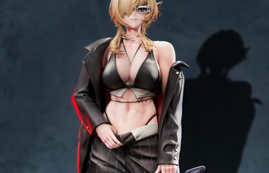 『勝利の女神：NIKKE』グレイブのえっちなジャケット姿でおっぱい丸出しのエロフィギュア！