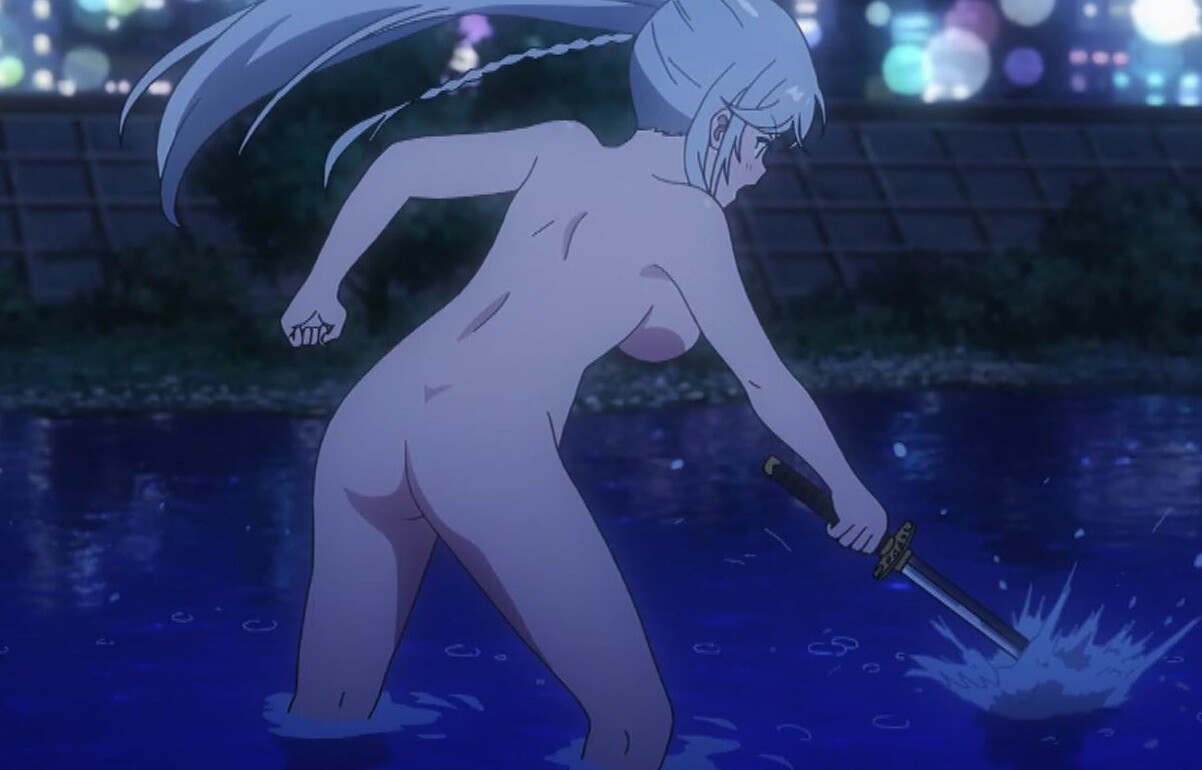 アニメ『変人のサラダボウル』1話で女の子が川で水浴びして裸丸見えなどエロシーン！