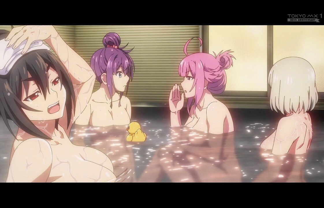 アニメ『グリザイア：ファントムトリガー』4話でめちゃエロい作画の裸丸見え入浴シーン！