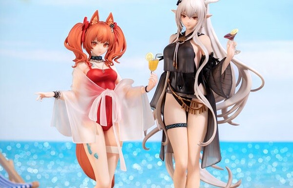 『アークナイツ』アンジェリーナとシャイニングのえっちなムチムチ水着姿のエロフィギュア！