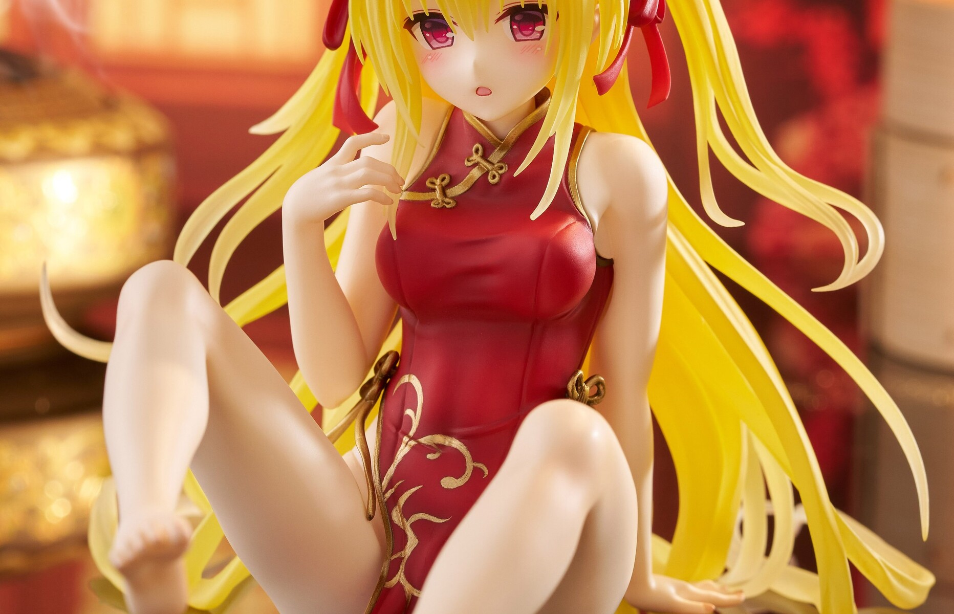 『ToLOVEる』金色の闇のえっちすぎる脚が丸見えのエロチャイナドレスのエロフィギュア！