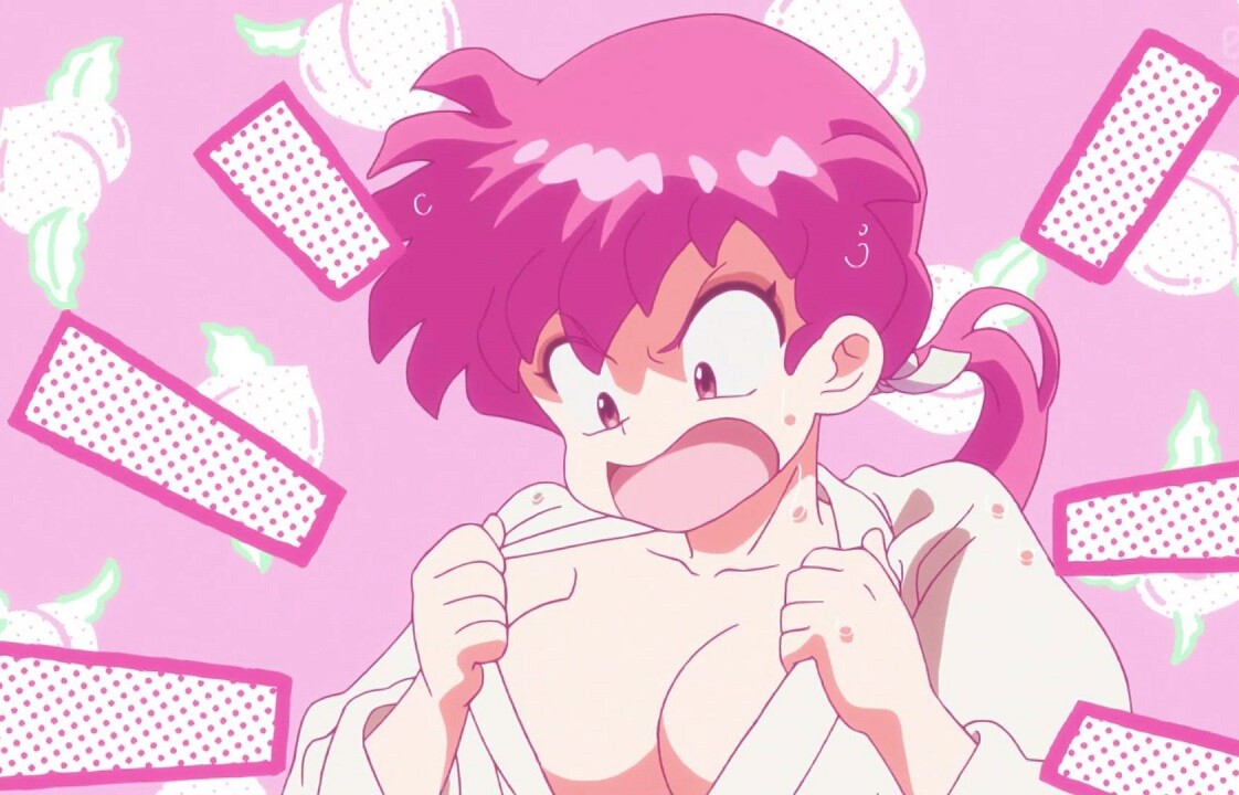 アニメ『らんま1/2』1話でめちゃくちゃ女らんまのおっぱいが丸見えになるエロシーン！